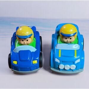 Fisher Price Little People Wheelies Race Cars Lot of 2 Fred Meyer